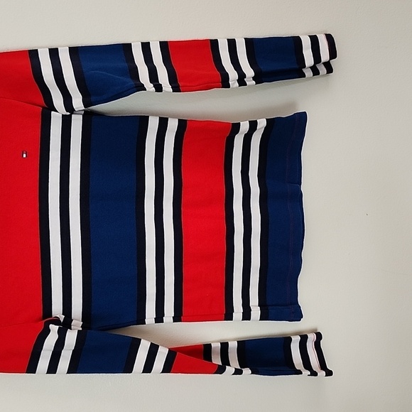 Tommy Hilfiger striped long sleeve top, red blue white, July 4th, crewneck, XS - Picture 3 of 6
